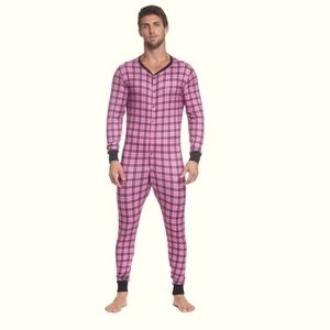 Skull & Bones NWT Dusty Pink Plaid Onesie/Unionsuit